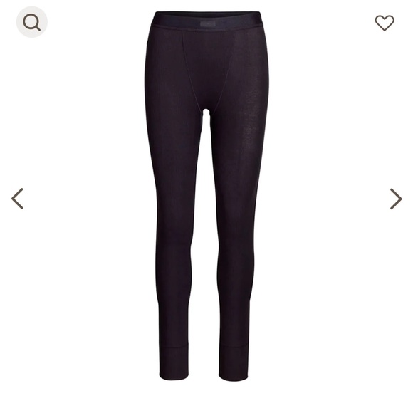 SKIMS Cotton Rib Legging - Black / Soot - Brand New in package - Picture 2 of 9